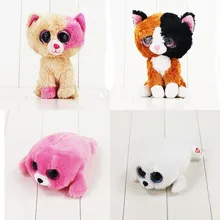 8 20 cm Ty Beanie Boos Big Eyes 6 Kawaii Cat Plush Doll Dolphin Animal Toys