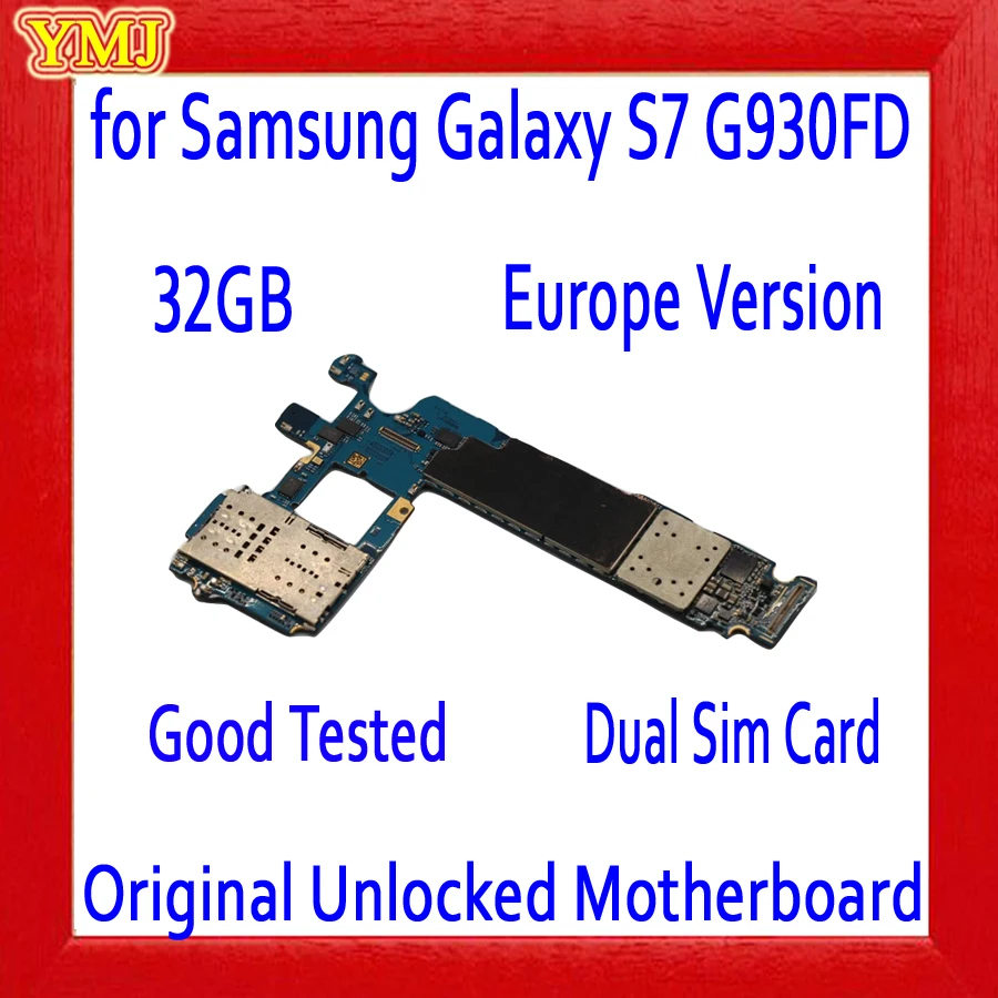 Материнская плата для Samsung Galaxy S7 G930FD две Sim-карты с системой Android 100% оригинал