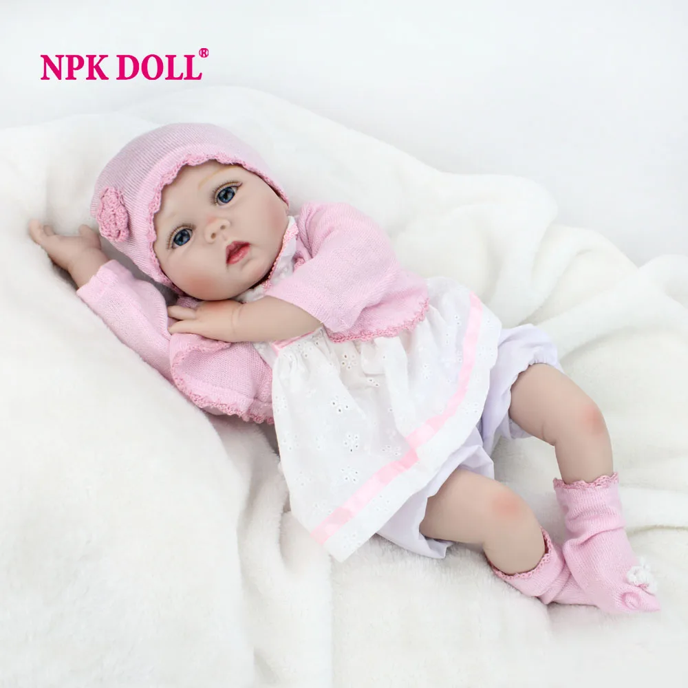 

NPKDOLL 22" 55 cm Lifelike Doll Reborn Realistic Soft Silicone Vinyl Reborn Baby Dolls For Girls Kids Gifts Russia Delivery