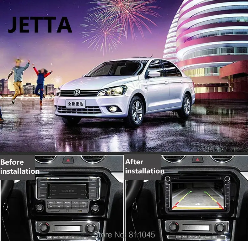 Top 2015 High Quality 7 inch car stereo For VW SKODA JETTA Passart GOLF TIGUAN In Dash Car DVD Player Stereo bluetooth support 24