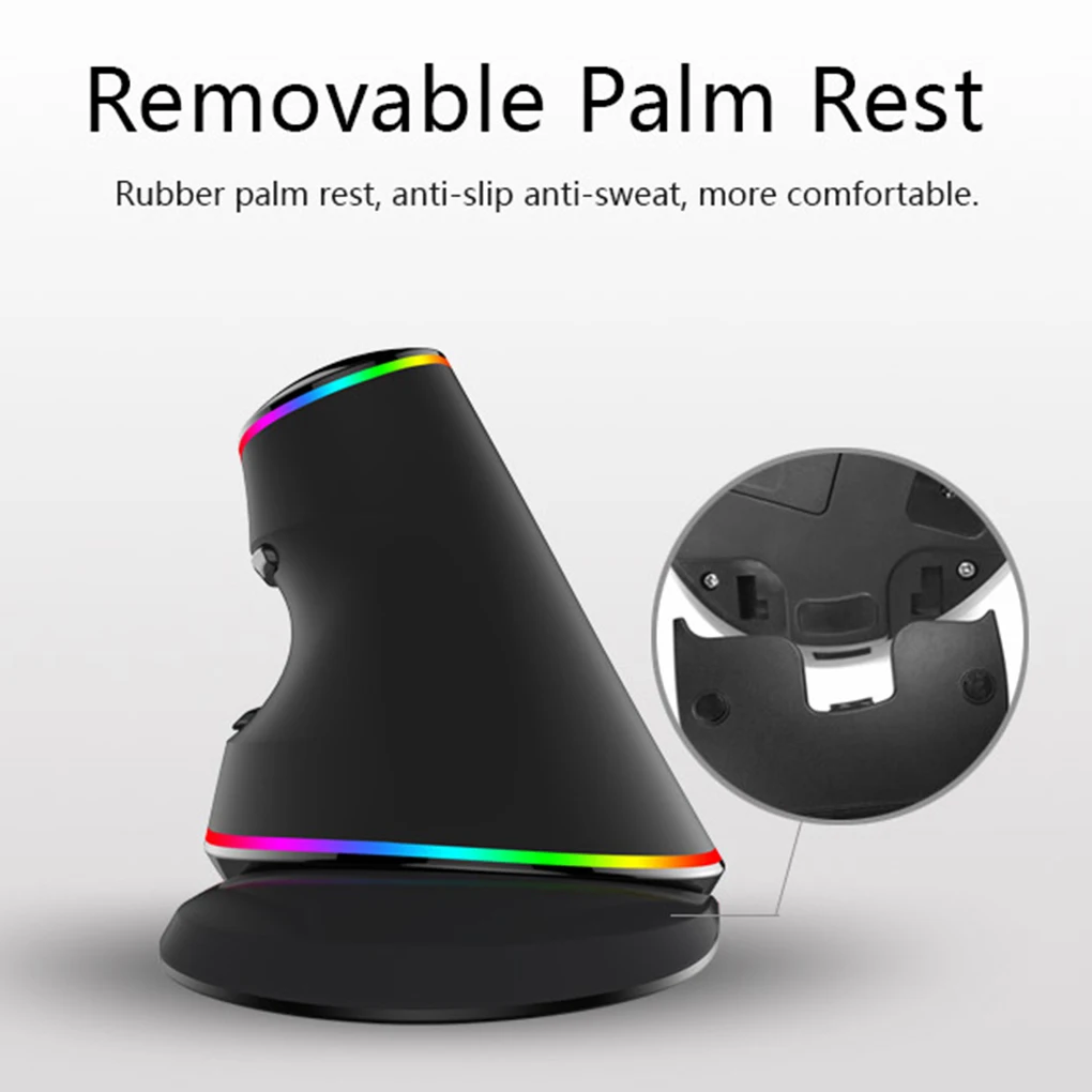 

Universal Ergonomics Vertical Gaming Wired Mouse 6 Buttons 4000 DPI Optical RGB Wireless Right Hand Mice PC Laptop
