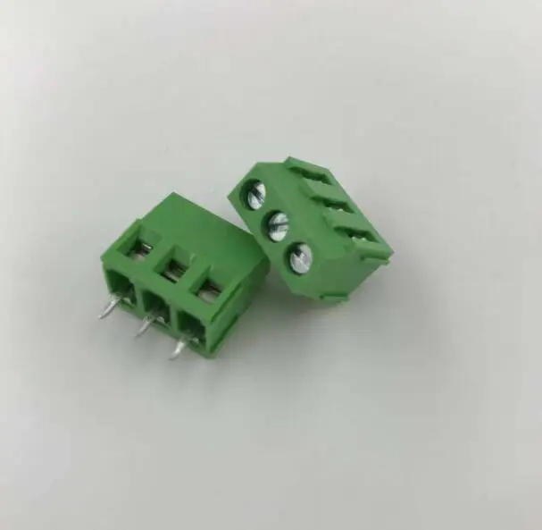 50 шт. винт типа PCB клеммный блок XK128-3.5MM клеммный блок зеленый Минимальный клеммный блок мини