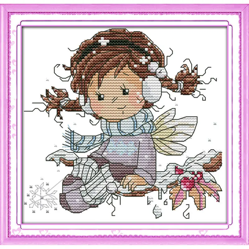 Joy Sunday DIY Набор для рукоделия вышивка крестом принт холст DMC 14CT 11CT набор маленький