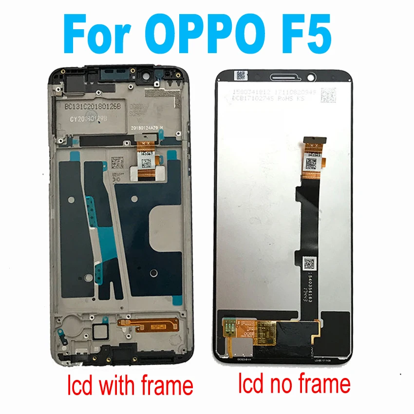 100% испытано Высокое качество для Oppo F5 OppoF5 ЖК-дисплей + кодирующий преобразователь