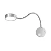 Silver Black Flexible Hose LED book light 3W 5W 7W EU plug Night Light Bedside Reading lamp Study Painting Wall mount book lamp 3