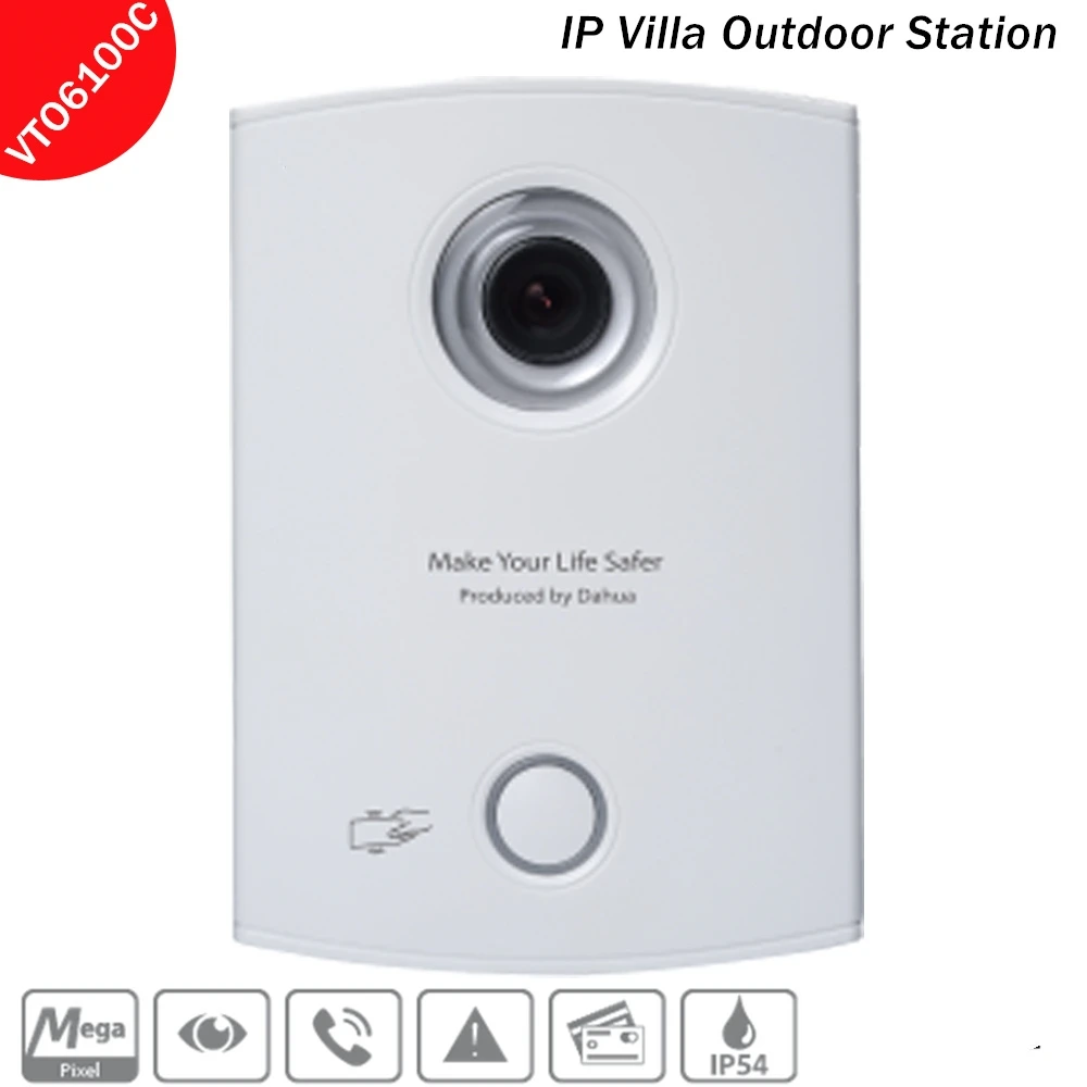 DH VTO6100C IP вилла Открытый станции HD CMOS камера с супер ночного видения и голос