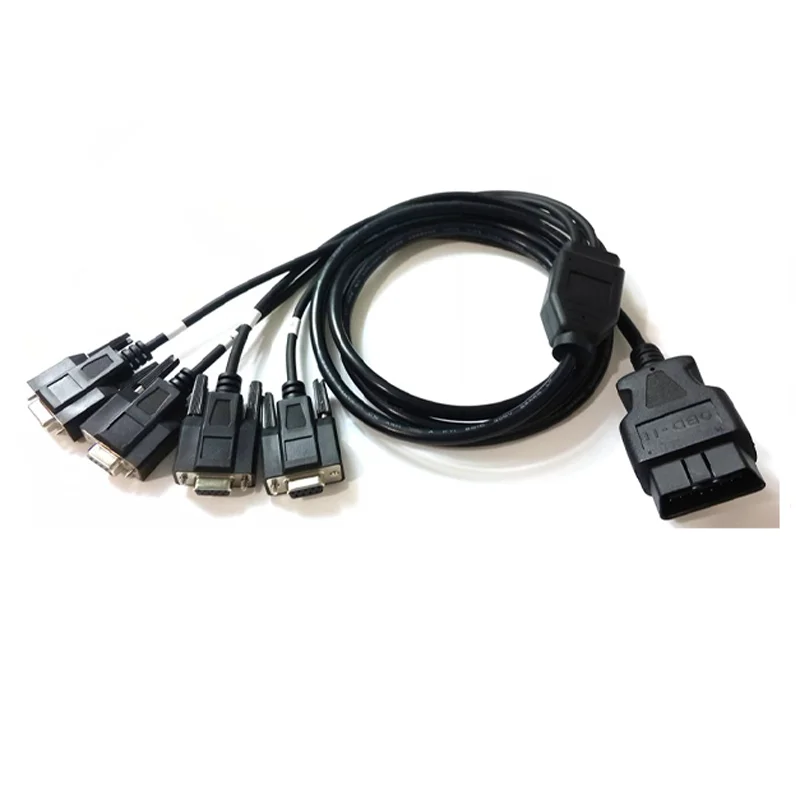 Новинка! OBD2 16 Pin 1 штекер на 4 DB9 интерфейс для RS232 OBD 2 Ccable диагностический