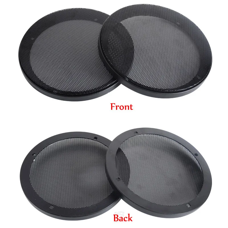 2Pcs 6.5Inch Speaker Protective Grille Cover Mesh Audio Accessories