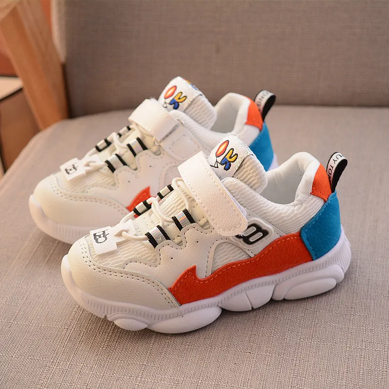 

2019 1 to 5 years old kids sneakers baby boys and girls sports shoes fashion running shoes non-slip breathable casual shoes