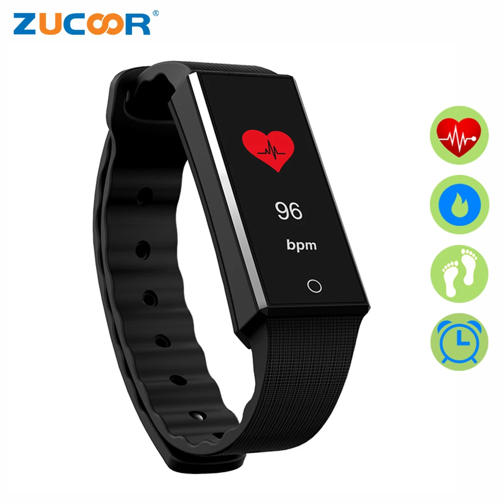 ZUCOOR Smart Bracelet Fitness Tracker Pulse Monitor RB87 Heart Rate