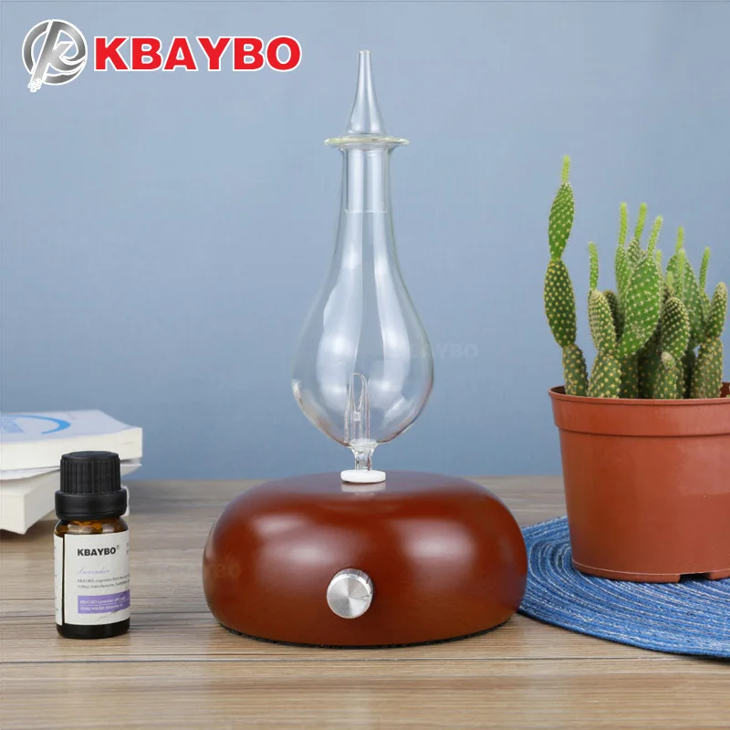 KBAYBO Wood and Glass Aromatherapy Diffuser essential oil diffuser Aroma fragrance diffuser fogger with 7 colors LED light home KBAYBO Wood and Glass Aromatherapy Diffuser essential oil diffuser Aroma fragrance diffuser fogger with 7 colors LED light home