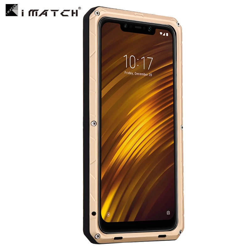 Оригинал IMATCH ежедневно водонепроницаемый чехол для Xiaomi POCOPHONE F1 Роскошный