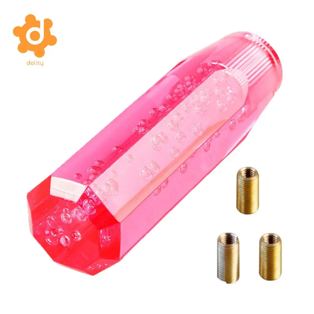 dolity Transparent Gear shift knob Crystal Bubble Shift Knob Manual Fitment 