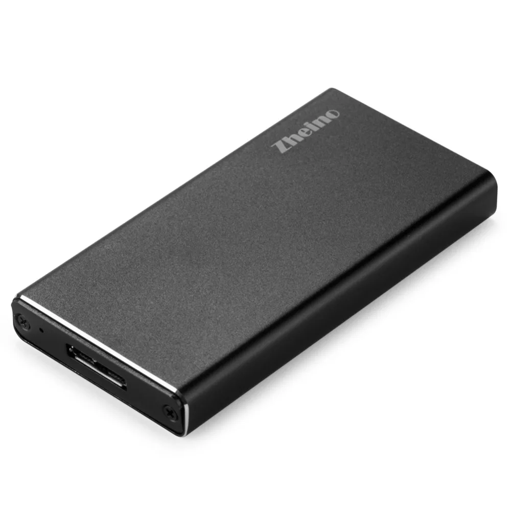 Zheino mSATA USB3.0 case Aluminum Housing External Converter Adapter Enclosure Case with USB 3.0 Data Cable for SSD | Компьютеры и