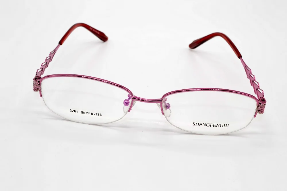 Очки модные полуоправа титановые женские очки оправа на заказ оптическая близорукость и линзы для чтения+ 1+ 1,5+ 2+ до+ 8