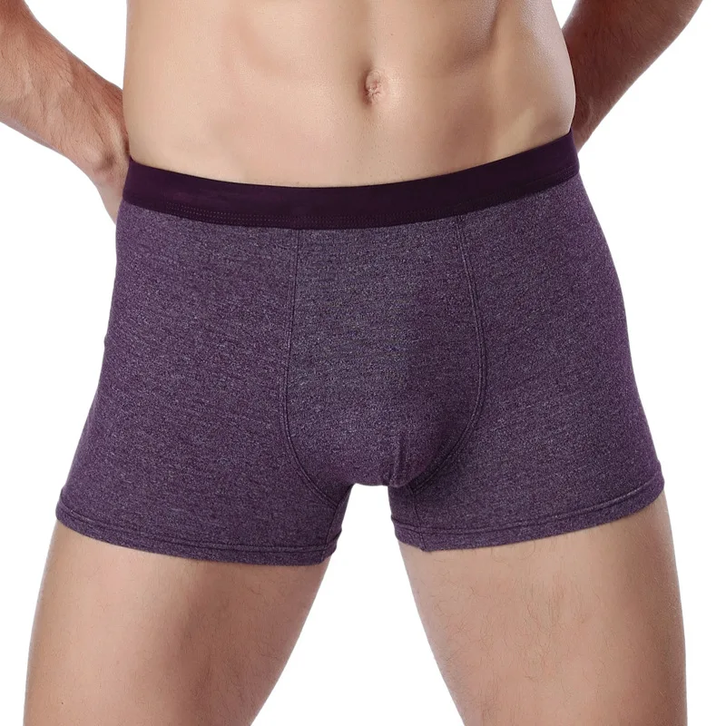Fashion Male Panties Cotton Men's Underwear Boxers Breathable Man Boxer Shorts Solid Plus Size Underpants Comfortable Shorts