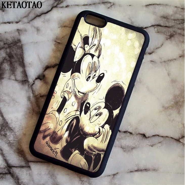 KETAOTAO Uz241054 чехлы для телефонов с Микки Маусом и Минни iPhone 4 5C 5S 6 6S 7 8 Plus X Samsung чехол