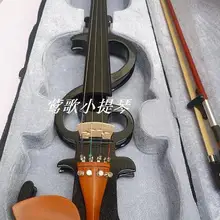 Полностью ручная работа качественная черная электрическая скрипка