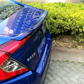 

UBUYUWANT For Honda Civic 2015-2018 lip Spoiler ABS Plastic Unpainted Primer Color Car Tail Wing Decoration Rear Trunk Spoiler