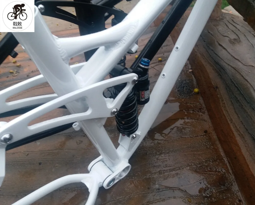 Discount Kalosse   190mm travel  aluminum alloy Full suspension   bike frame , 26*17 inch  AM  Downhill 3