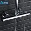 ntelligent Thermostatic Shower Faucet Dual Handles Thermostatic Mixing Valve Mixer tap bathroom termostat water faucets bath ► Photo 1/6