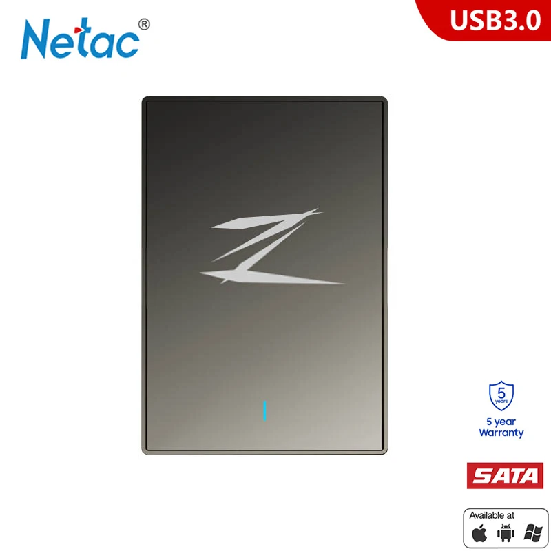  Netac Z1 SSD 128G 256GB 512G msata hdd 25 SATA externo USB 30 unidad de estado sólido de disco duro