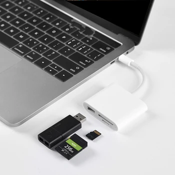 

3 in 1 type-c to USB/SD/TF adapter micro type c usb-c usb 3.0 Charger Data Converter for HuaWei Phone for Macbook