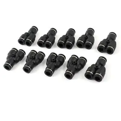 Y Design 3 Ways 8mm Pneumatic Piping Quick Joint Fittings Connector 10 Pcs | Обустройство дома