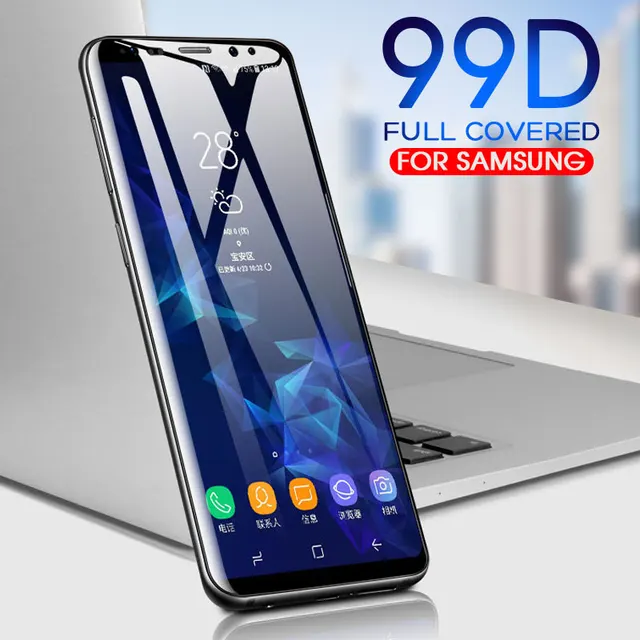 99D Full Curved Tempered Glass For Samsung Galaxy S9 S8