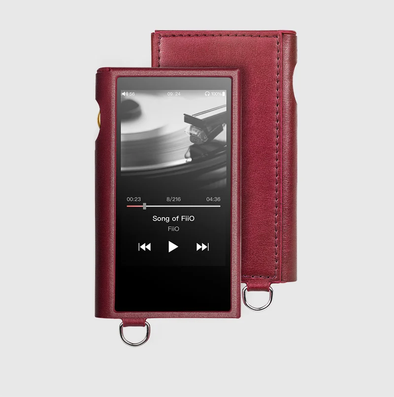 Кожаный чехол FiiO SK M9 для музыкального проигрывателя красного цвета M9|Аксессуары MP3 плееров и усилителей| |