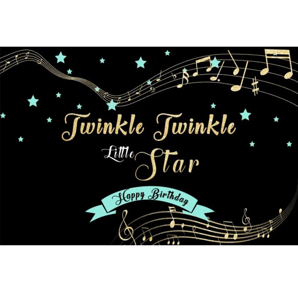Laeacco Twinkle маленькая звезда музыкальная нотка детский фон для фотосъемки на день