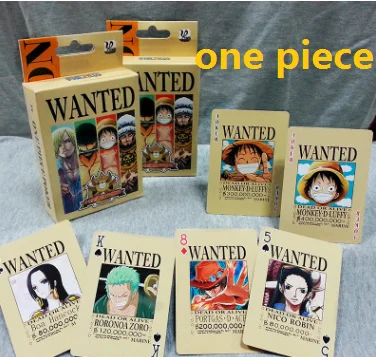 54 шт./одна штука Luffy Roronoa Зоро Чоппер покерная карта цельный плакат Набор фигурок