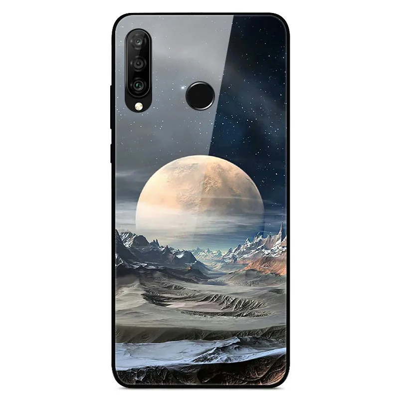 1 Для huawei P30 Lite чехол на P30 Lite закаленное стекло чехол для телефона аниме для huawei P30Lite P 30 Lite Мягкий ТПУ бампер Capas - Цвет: 1