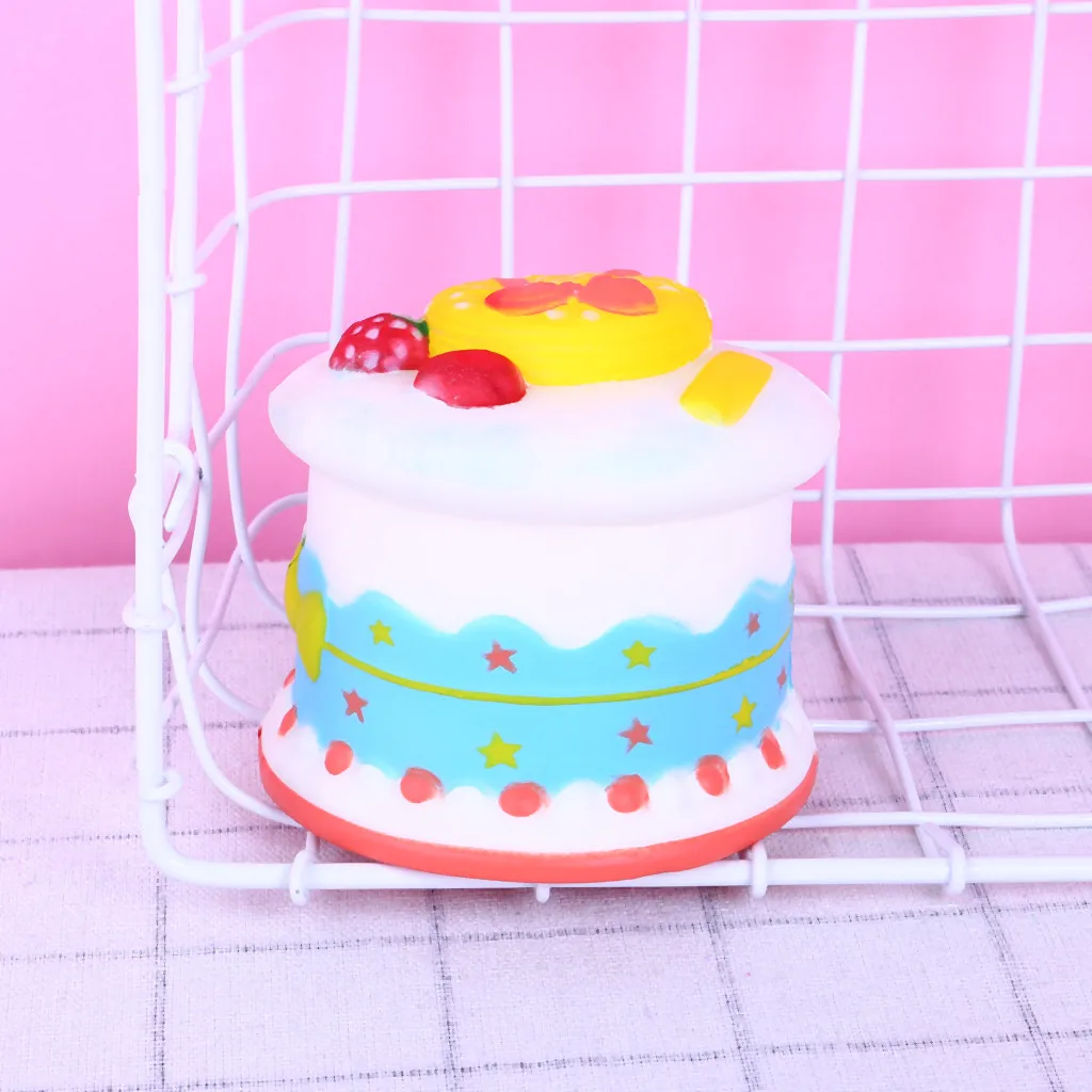 Торт гигантский мягкий Kawaii крем торт Poopsie слизи сюрприз медленно поднимающийся сжимающий игрушка для снятия стресса Squishi