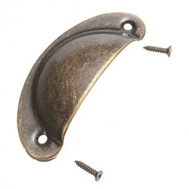 Antique Bronze Steel Cabinet Hardware Bin Cup Drawer Handle Pull Antique Bronze Steel Cabinet Hardware Bin Cup Drawer Handle Pull 82x35mm ,Furniture Handle Cabinet Knob - Antique Bronze Steel Cabinet Hardware Bin Cup Drawer Handle Pull