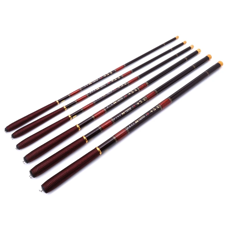

High quality 2.7-7.2m Fishing Rod Pole High Carbon Fiber Ultra Light Telescopic Carp Current