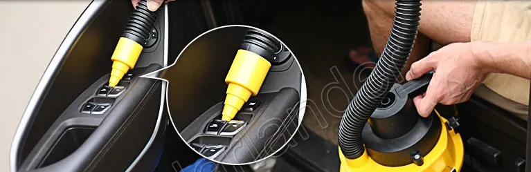 Автомобильный пылесос с щеткой/щёткой/насадкой Ручной мини Автомобильный Пылесос Портативный Влажный и сухой