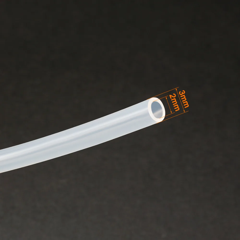 1 mm de diámetro interior x 3 mm de diámetro externo, 1 m, tubo flexible de silicona Sourcingmap Tubo de silicona 