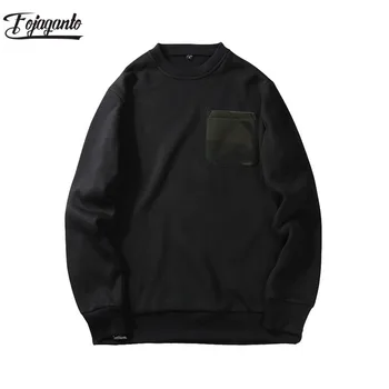 

FOJAGANTO Men Sweatshirts Spring Autumn Chest Pocket Male Fashion Sweatshirts Men's Sweatshirts Hoodies Top