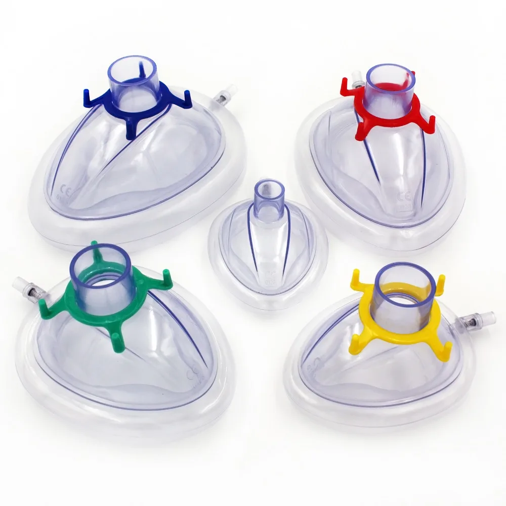 

5PCS Medical Disposable Anesthesia Mask with Value face mask size 1-5