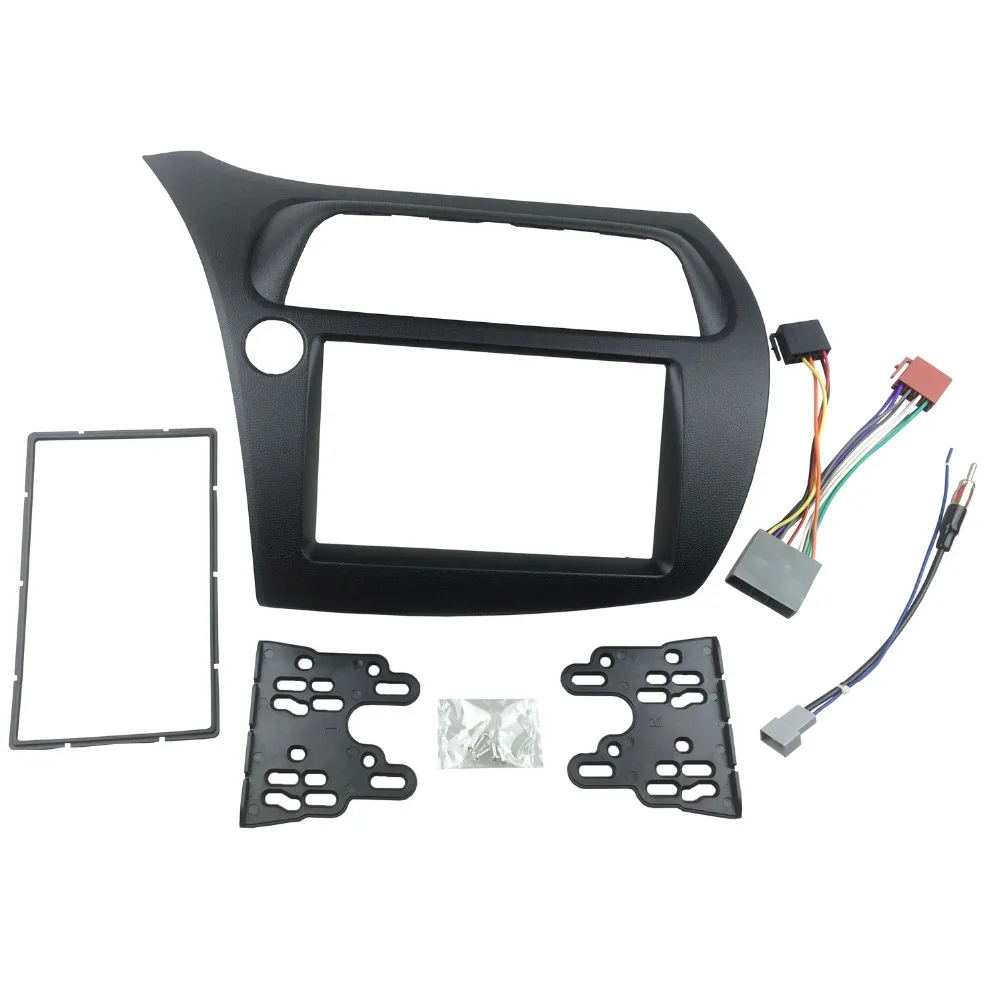 For Honda Civic Double Din Fascia Radio DVD Stereo CD Panel Dash Mounting Installation Trim Kit
