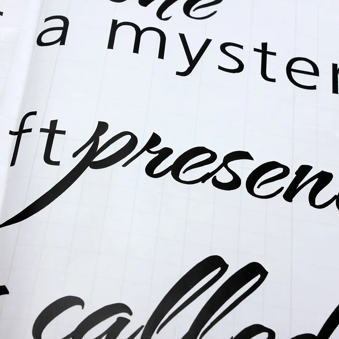 100 New DIY Black Letters Wall Stickers Removable Art Vinyl Decalin