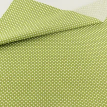 Мини белые цветы дизайн зеленый цвет стеганое Украшение Хлопок Ткань Домашний текстиль лоскутное шитье ткань Teramila ткани см