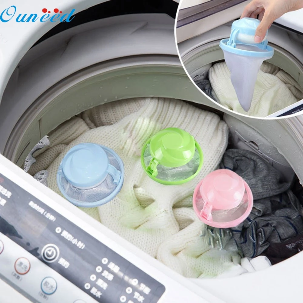 4X Washing Machine Floating Pet Fur Catcher Ball Laundry Hair Lint Remover t 