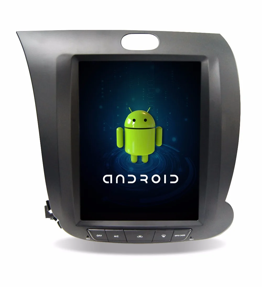 Top Otojeta vertical tesla quad core 32gb rom rockchip px3 Android 7.1 Car Multimedia GPS Radio player for kia cerato forte K3 1