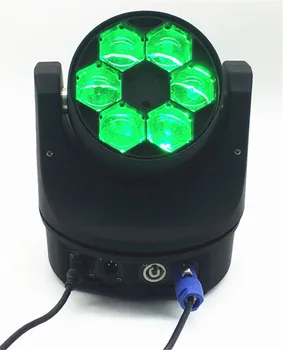 

LED mini ojo de la abeja llevo la luz principal movil haz efecto 6x15 W DJ rgbw 4IN1 lampara LED 10 /15CH