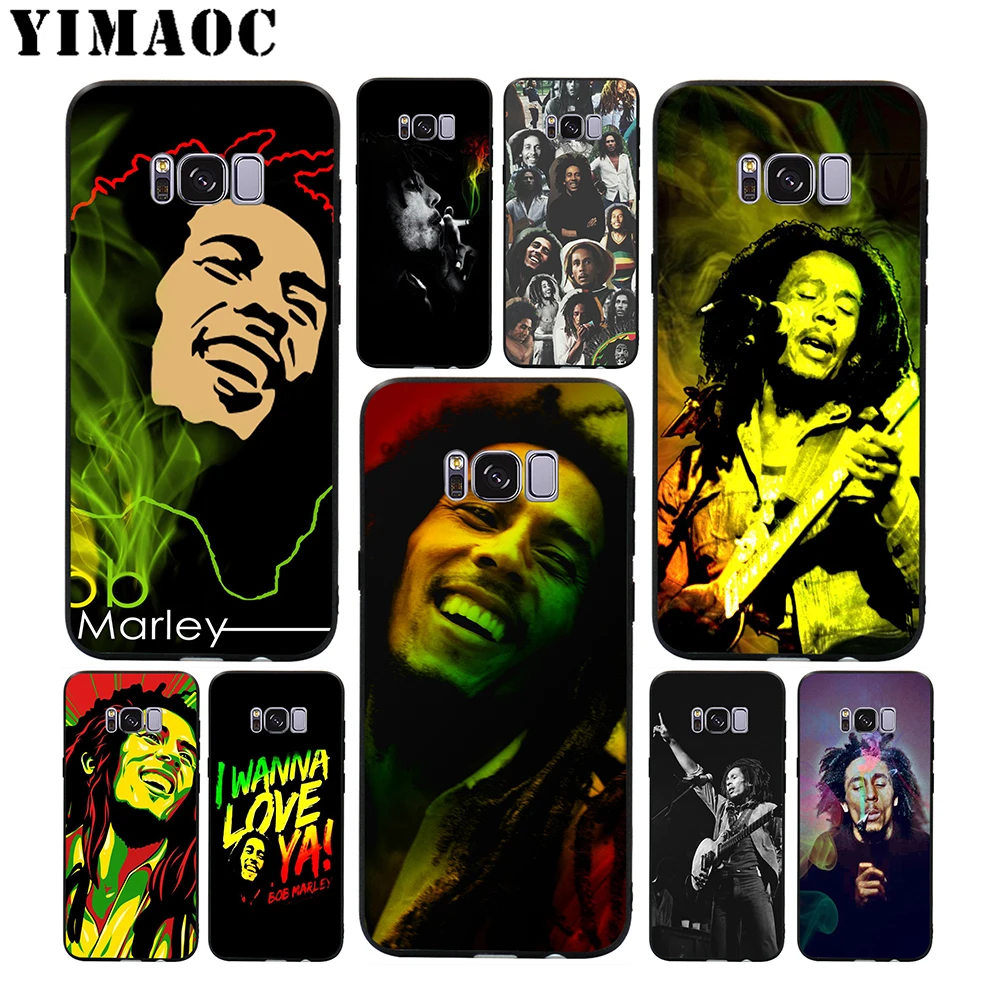 

YIMAOC Bob Marley Soft Case for Samsung Galaxy S10 S10e S9 S8 A6 Plus S7 S6 Edge A7 A5 A3 J6 Note 9 8