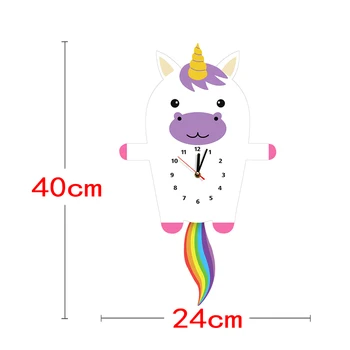 

Kids Swing Pendulum Wall Clock Wooden Clock Wall Watch Mechanism Children Room Wall Art Decor Relogio Parede Secret Stash WZH740