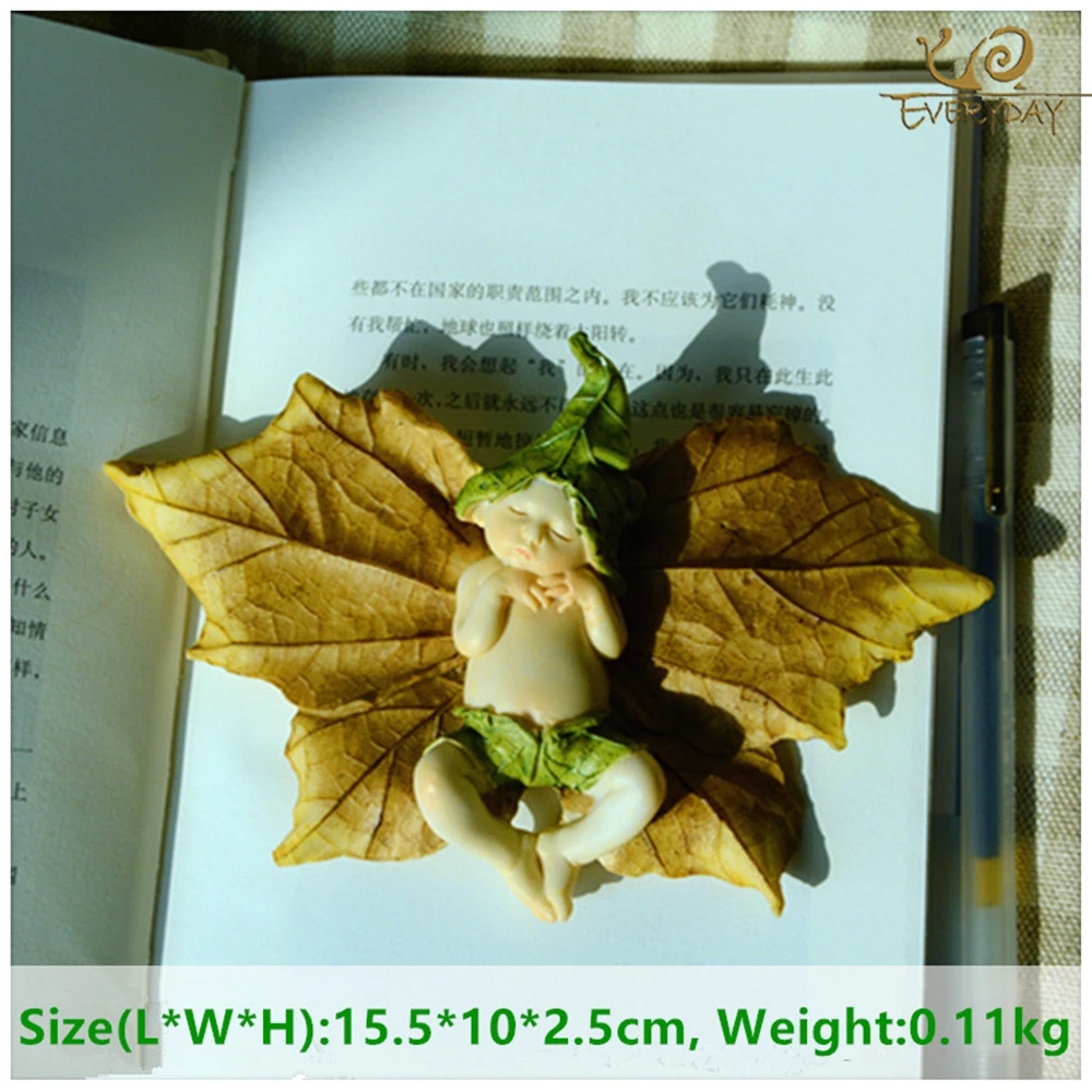 Everyday Collection Angel Figurine Miniature Fairy Garden Ornament Leaf baby Christmas tree Decoration for Home Child Gift ornament crafts miniature figurines miniature ornament