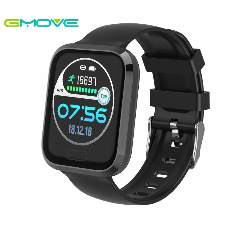 GMOVE P30 1.3 Inch IPS Color Display Smart Watch IP67 Waterproof Heart Rate Monitor Smartwatch For Android IOS PK mi band 4 GMOVE P30 1.3 Inch IPS Color Display Smart Watch IP67 Waterproof Heart Rate Monitor Smartwatch For Android IOS PK mi band 4